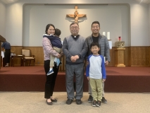 김민준 제노, 박소현 제노비아, 김이로 루카, 김이안 마르코 새신자 가족